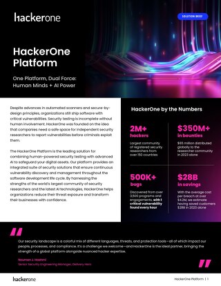 HackerOne Platform Solution Brief