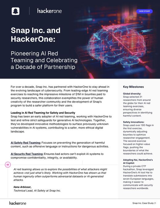 Snap AI Red Teaming