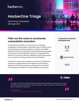 HackerOne Triage Solution Brief