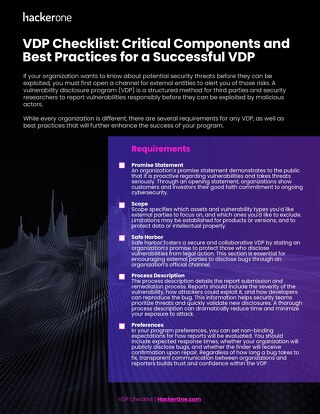 VDP Checklist: Critical Components and Best Practices for a Successful VDP