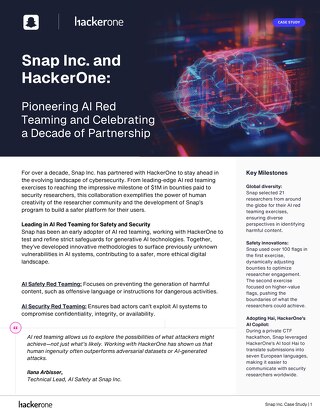 Snap AI Red Teaming