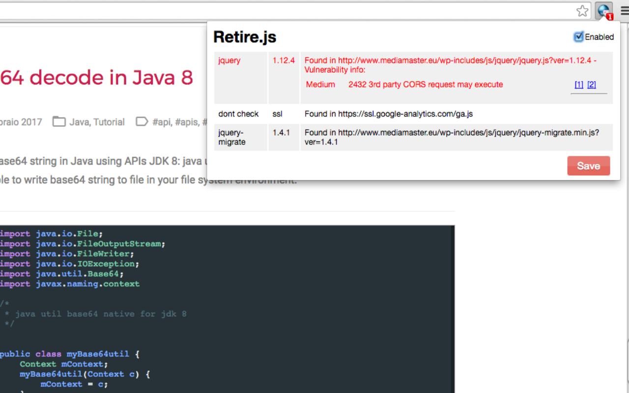 Retire.js