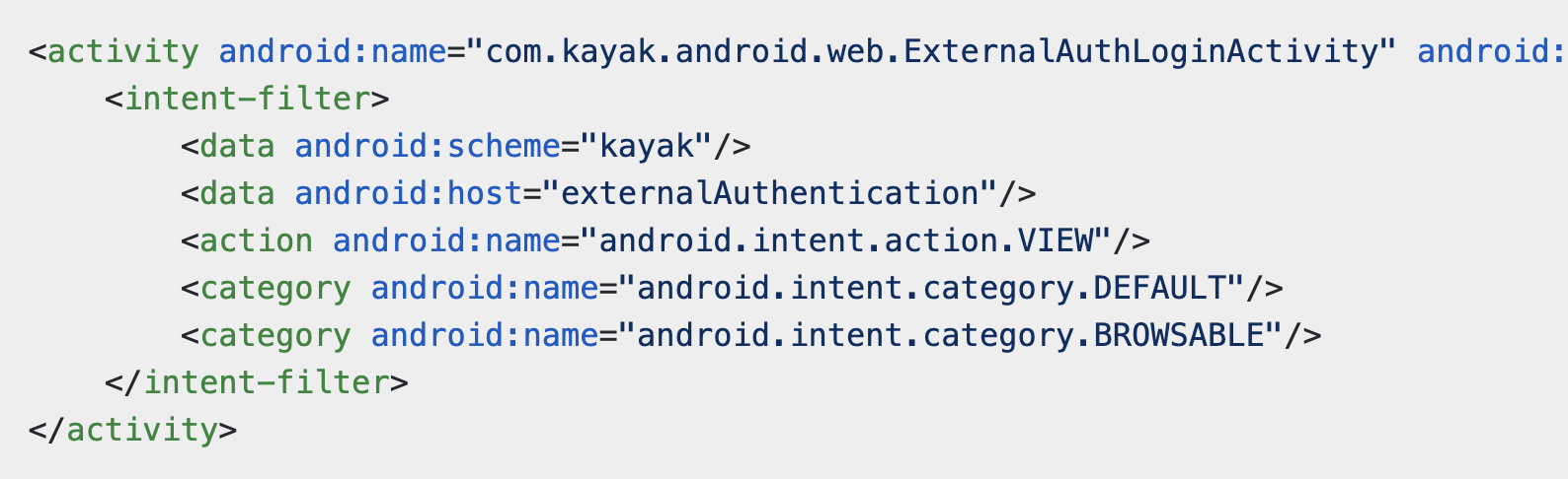 KAYAK code with improper access control