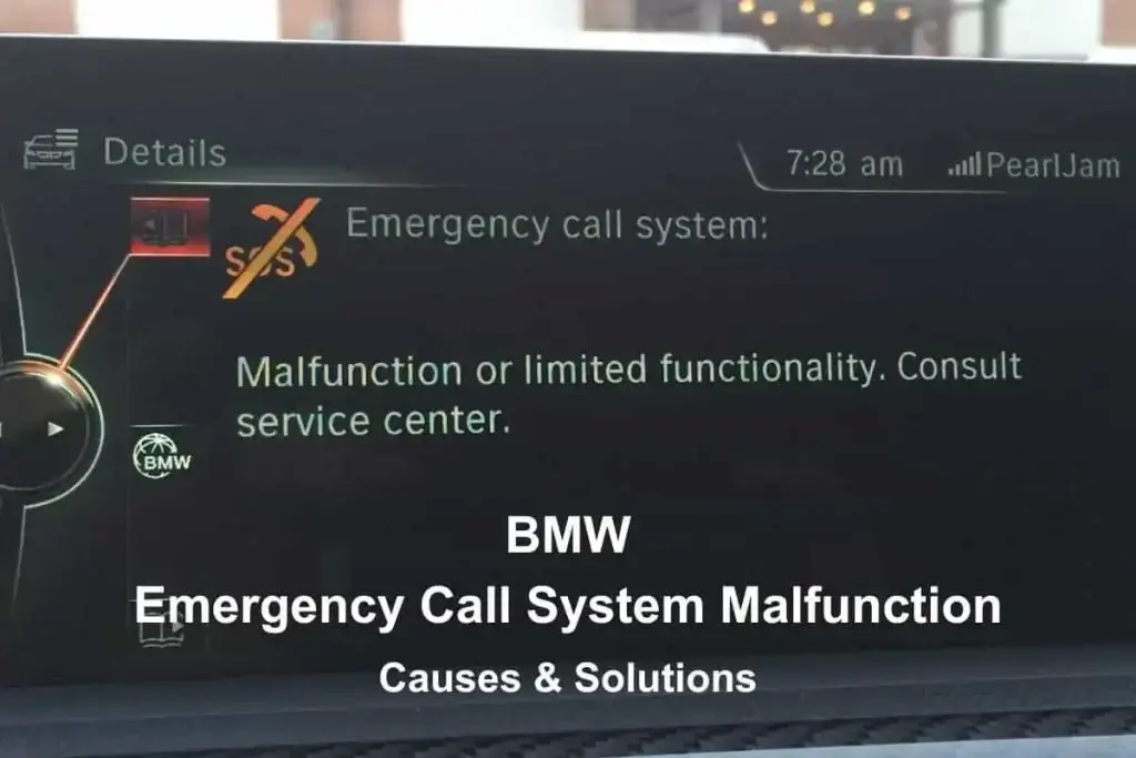 bmw emergency call system malfunction