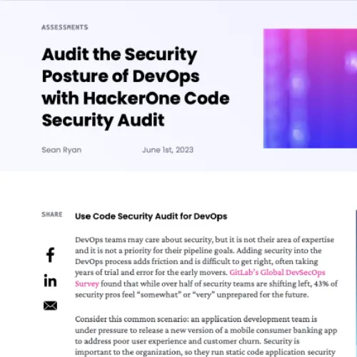 DevOps Security Posture